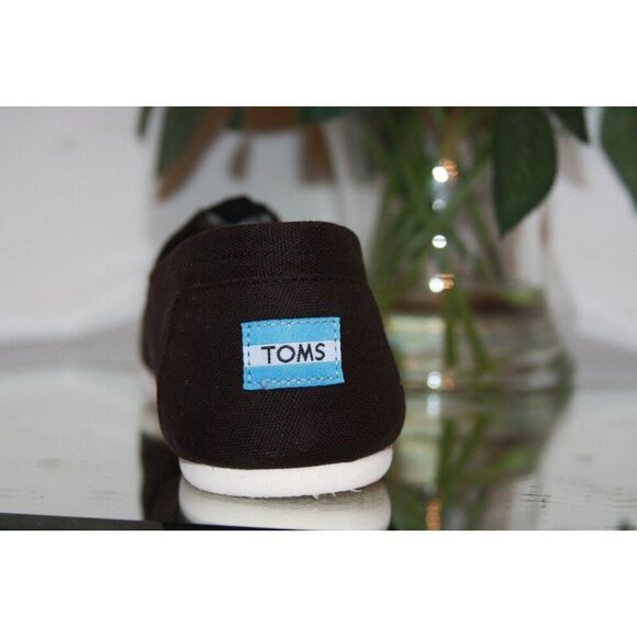 Toms Men's 11D Classic canvas black slip on Shoe - New - Picture 2 of 6